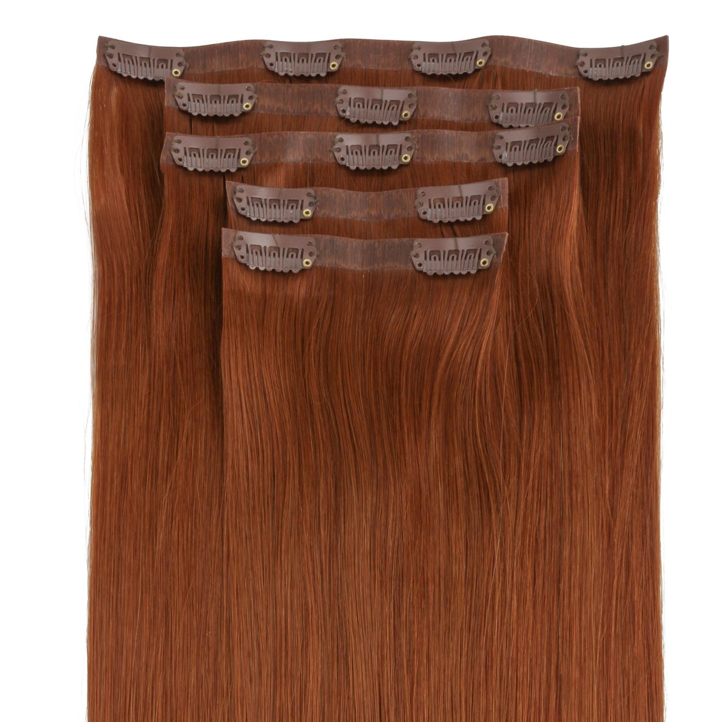 Rich Copper Auburn Seamless Clip-ins - GLAMIRA HAIR BEAUTY