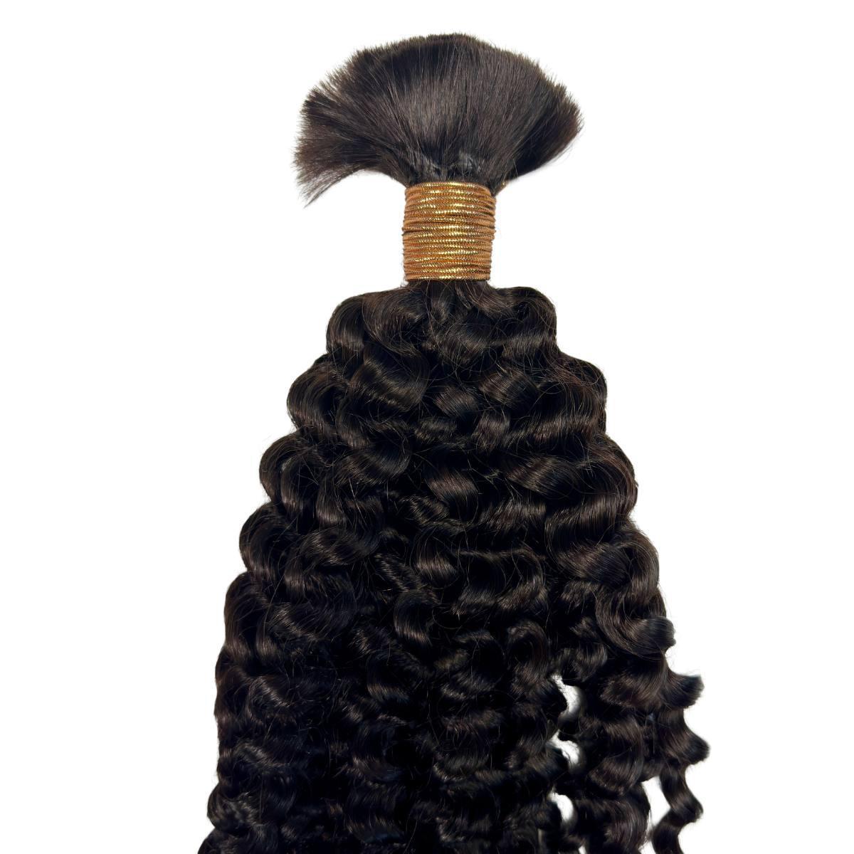 Kinky Curly Bulk Human Hair Extensions - GLAMIRA HAIR BEAUTY