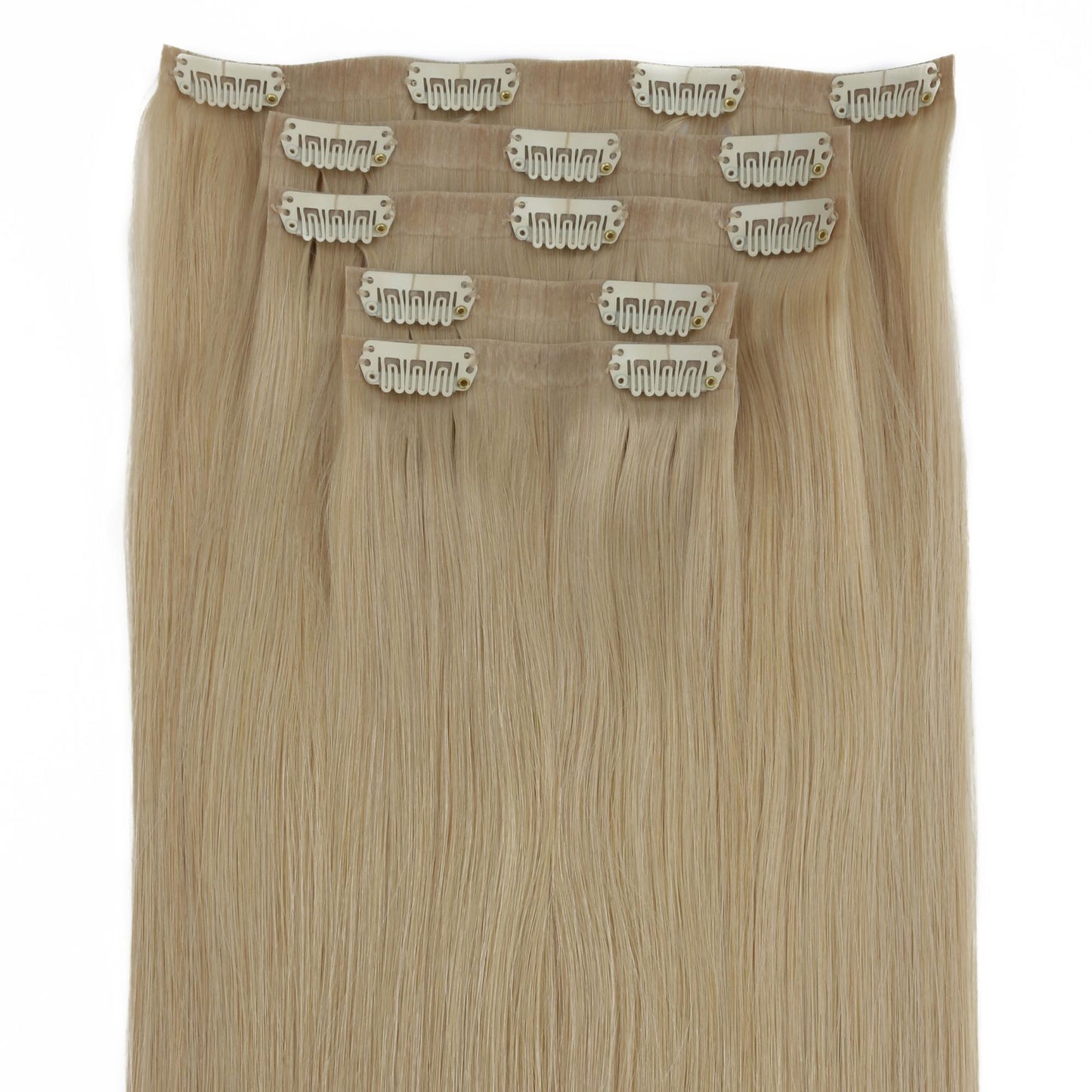 Warm Honey Blonde Seamless Clip-ins - GLAMIRA HAIR BEAUTY