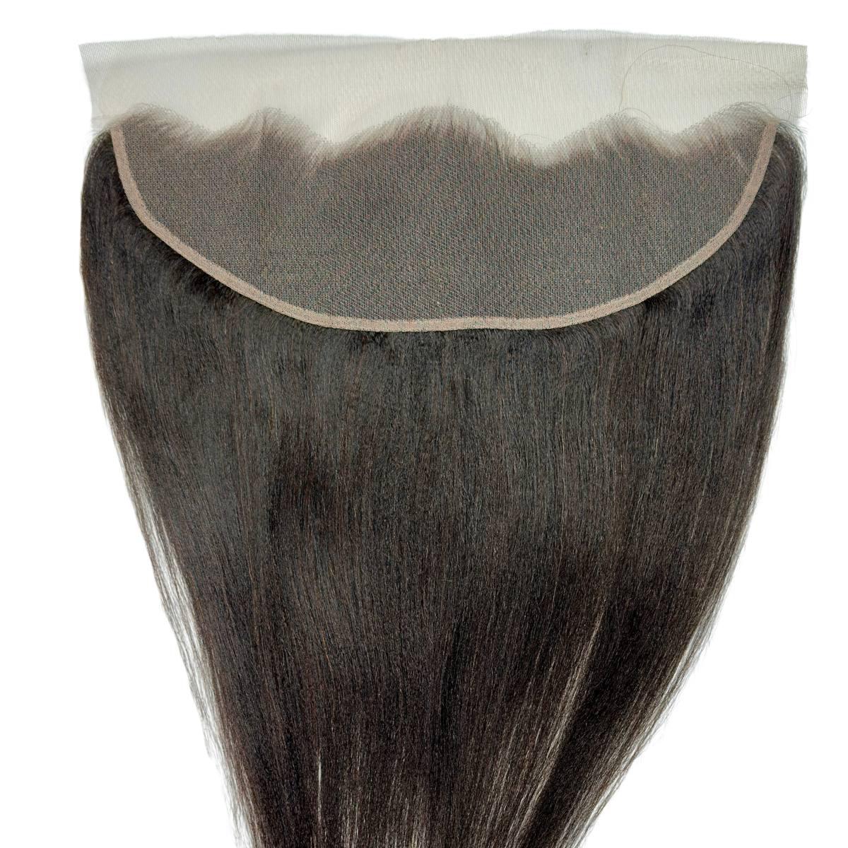 Yaki Straight 13x4 Transparent Lace Frontal - GLAMIRA HAIR BEAUTY
