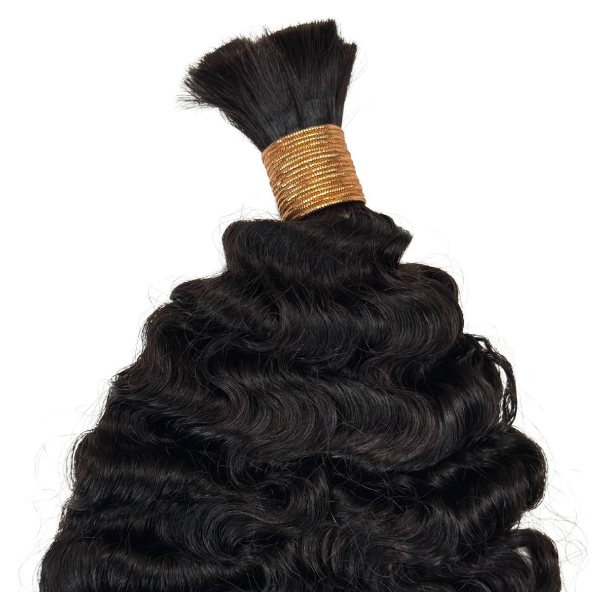 Burmese Curly Bulk Human Hair Extensions - GLAMIRA HAIR BEAUTY