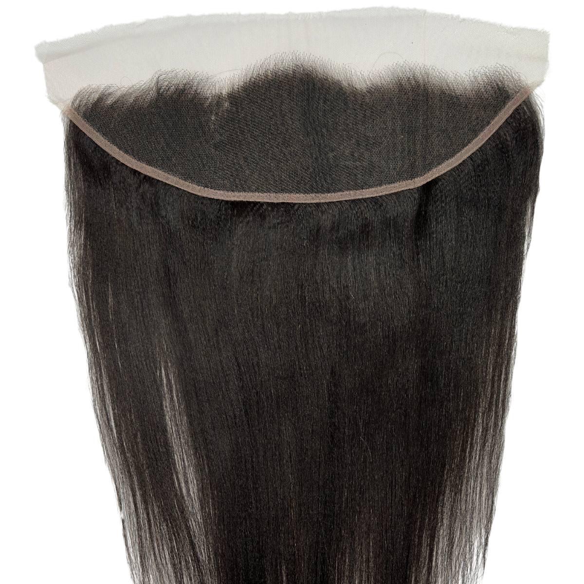 Yaki Straight 13x4 HD Lace Frontal - GLAMIRA HAIR BEAUTY