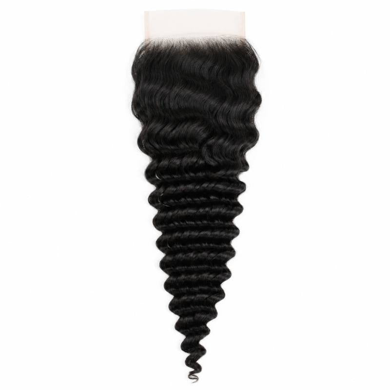 Deep Wave 5x5 Transparent Lace Closure - GLAMIRA HAIR BEAUTY