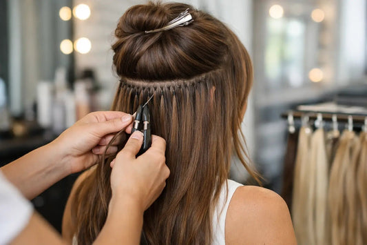 How to Install Fusion Extensions for a Luxe Look - GLAMIRA HAIR BEAUTY