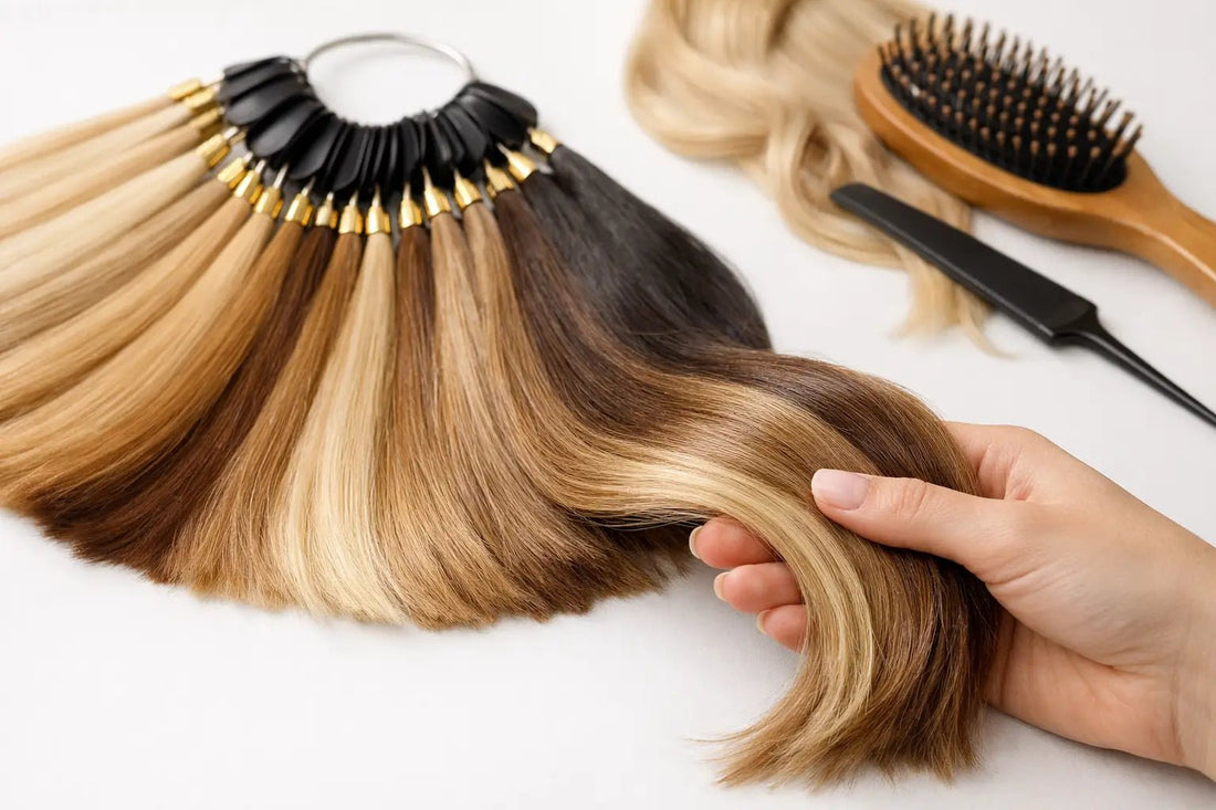 Guide to Hair Extension Colors for a Natural Blend - GLAMIRA HAIR BEAUTY