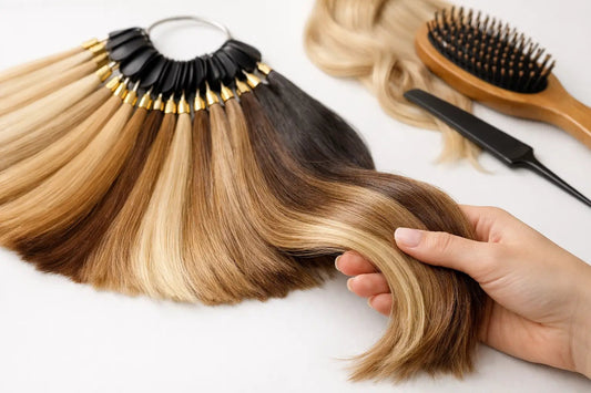 Guide to Hair Extension Colors for a Natural Blend - GLAMIRA HAIR BEAUTY