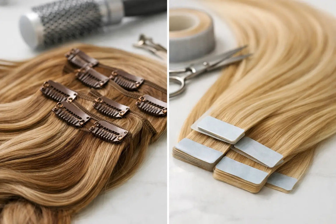 Clip Ins vs Tape Ins: Which Looks Better? - GLAMIRA HAIR BEAUTY
