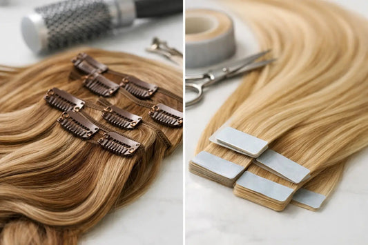 Clip Ins vs Tape Ins: Which Looks Better? - GLAMIRA HAIR BEAUTY