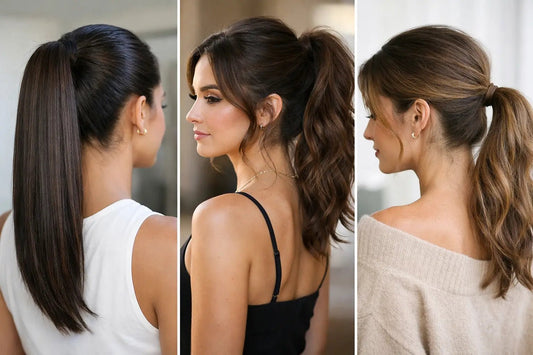 How to Style Human Hair Ponytails for Every Mood - GLAMIRA HAIR BEAUTY