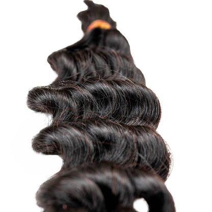 Raw Vietnamese Wavy Bulk Human Hair Extensions