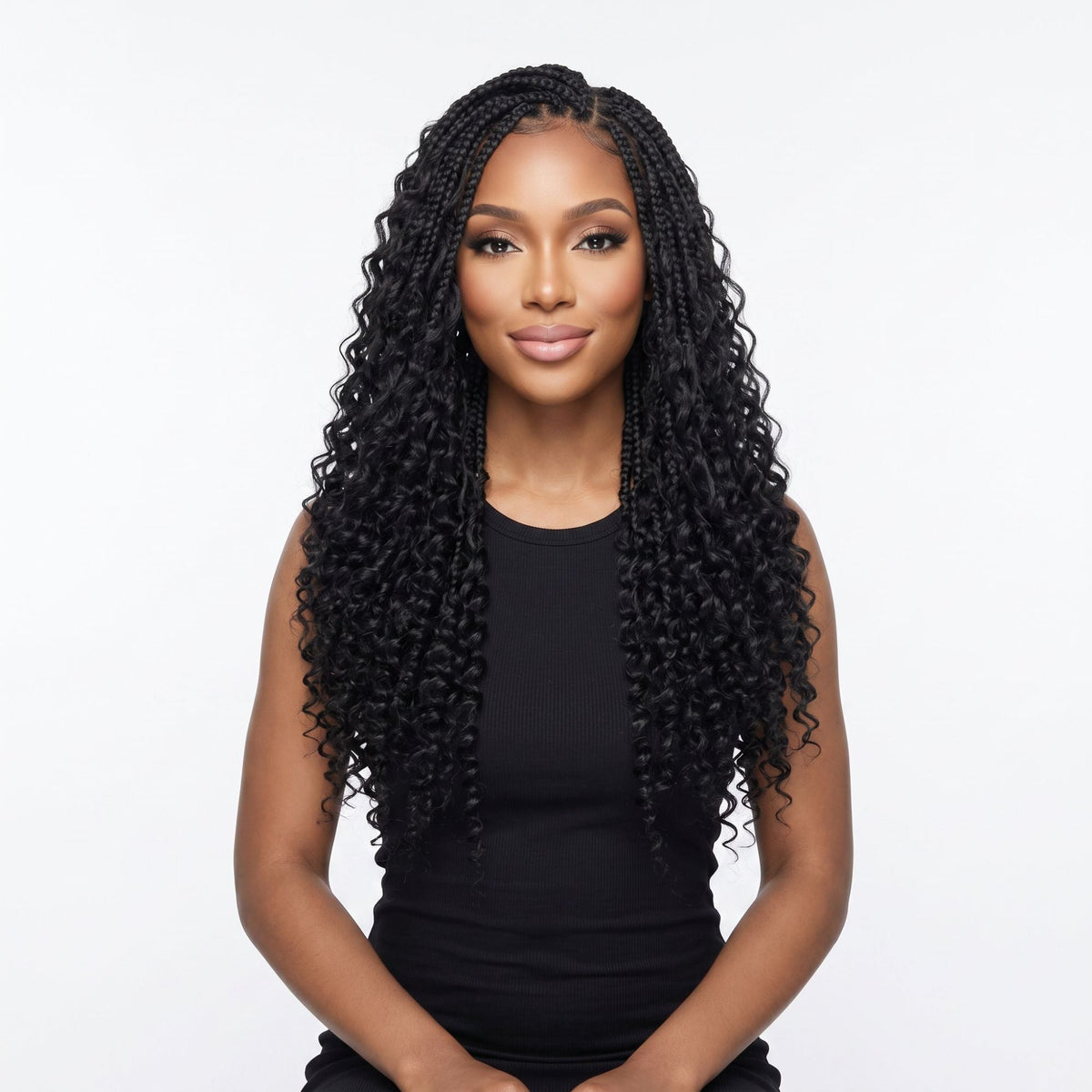 16" Deep Wave Feather Crochet - GLAMIRA HAIR BEAUTY