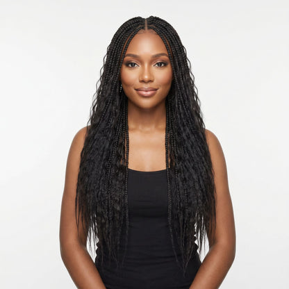 16" Kinky Straight Feather Crochet - GLAMIRA HAIR BEAUTY