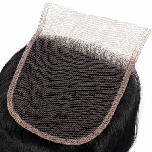 Jet Black Body Wave 4x4 HD Lace Closure - GLAMIRA HAIR BEAUTY