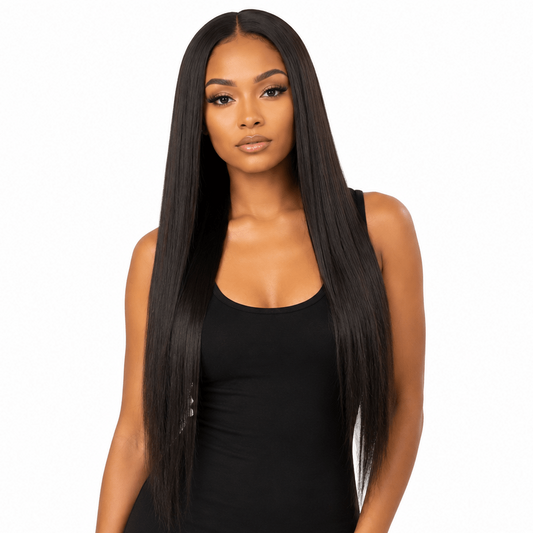 Straight 13x6 HD Lace Front Invisible Hairline Wig - GLAMIRA HAIR BEAUTY