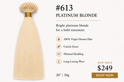 20” #613 Platinum Blonde K-Tips