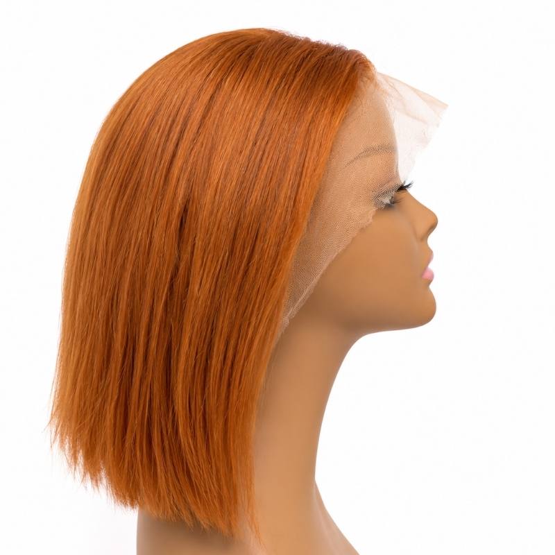 Cinnamon 13x4 Transparent Lace Front Bob Wig - GLAMIRA HAIR BEAUTY