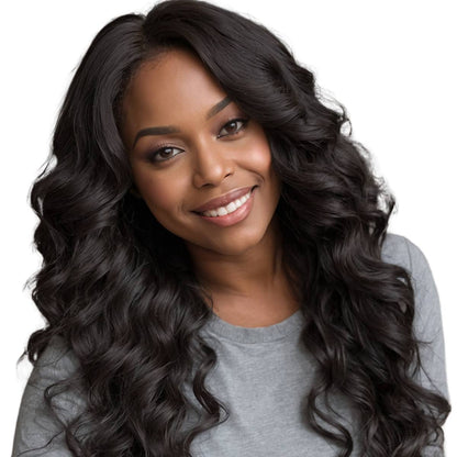 Deep Wave 4x4 Transparent Closure Wig