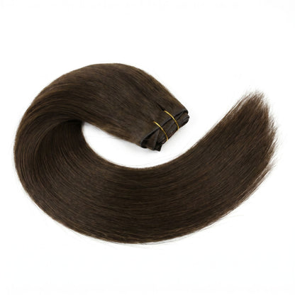 Dark Brown Invisible Clip-ins - GLAMIRA HAIR BEAUTY