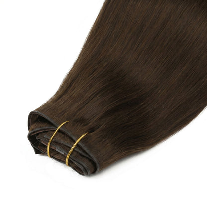 Dark Brown Invisible Clip-ins - GLAMIRA HAIR BEAUTY