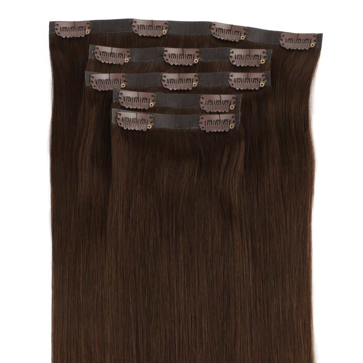 Dark Brown Seamless Clip-ins - GLAMIRA HAIR BEAUTY