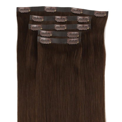 Dark Brown Seamless Clip-ins - GLAMIRA HAIR BEAUTY