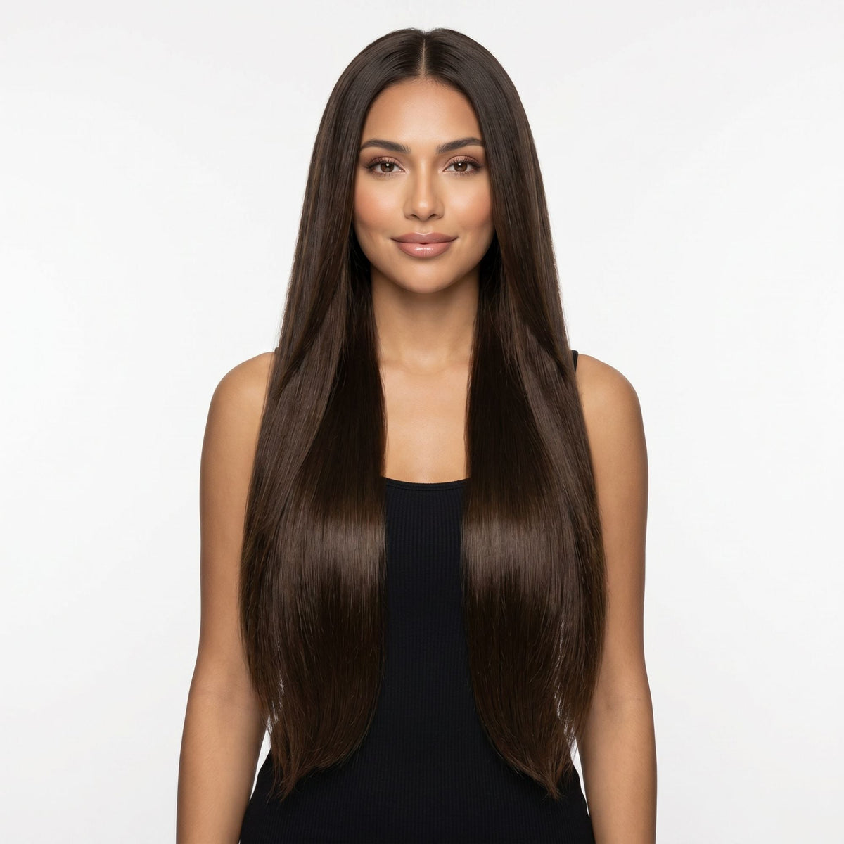 Dark Brown Seamless Clip-ins - GLAMIRA HAIR BEAUTY