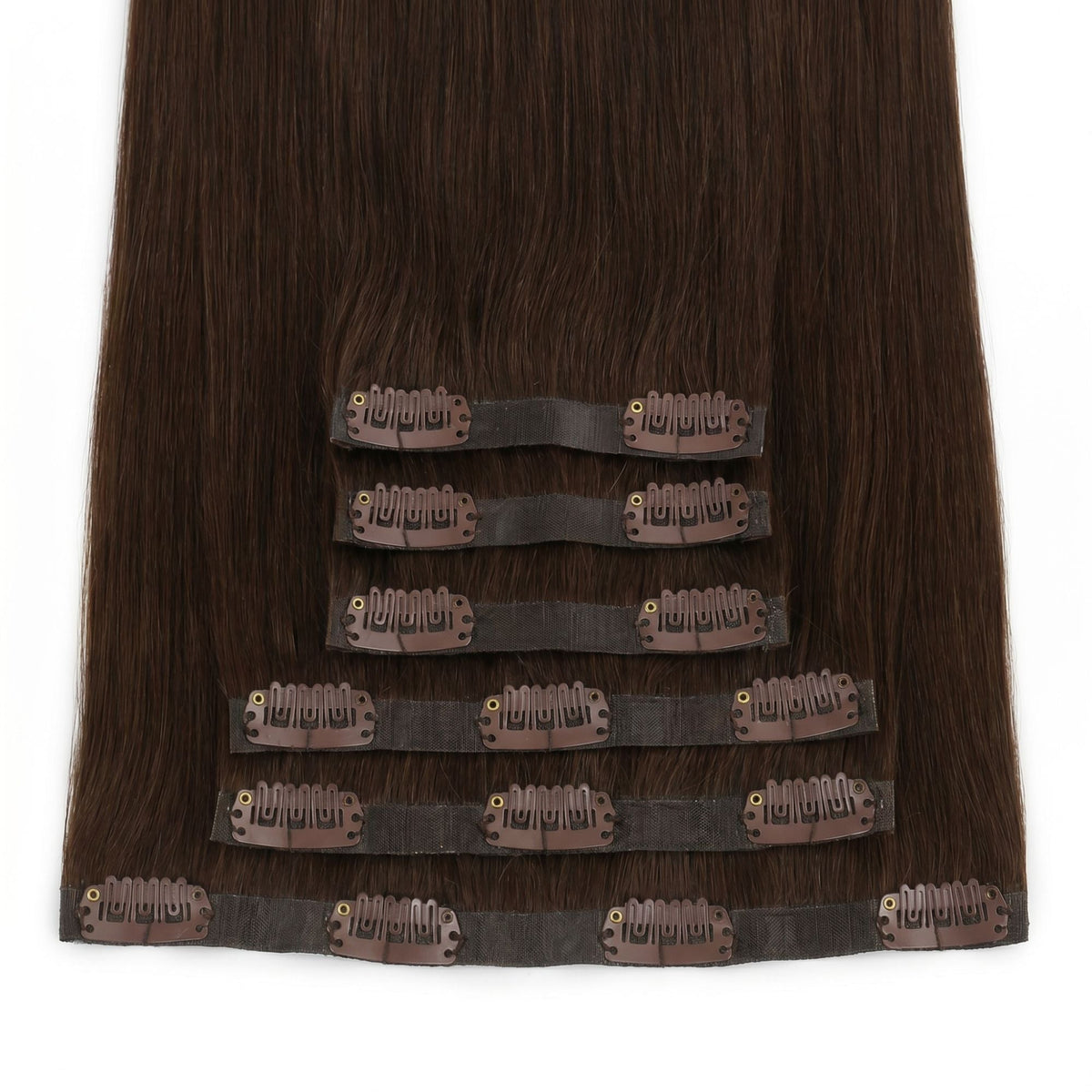 Dark Brown Seamless Clip-ins - GLAMIRA HAIR BEAUTY