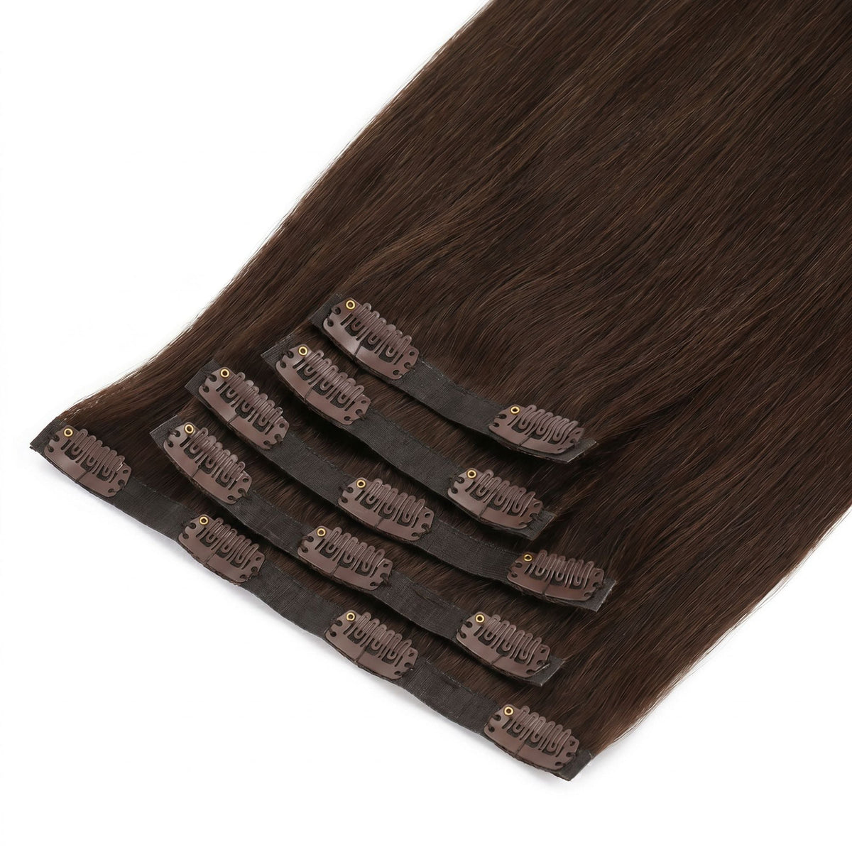 Dark Brown Seamless Clip-ins - GLAMIRA HAIR BEAUTY