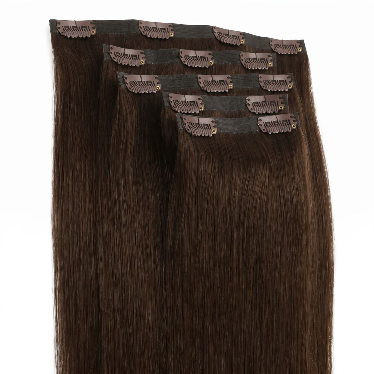 Dark Brown Seamless Clip-ins - GLAMIRA HAIR BEAUTY