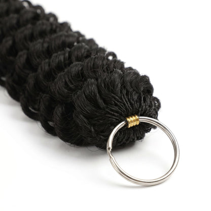 20" Deep Wave Feather Crochet