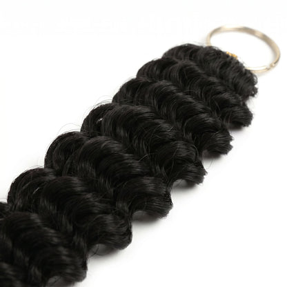 20" Deep Wave Feather Crochet