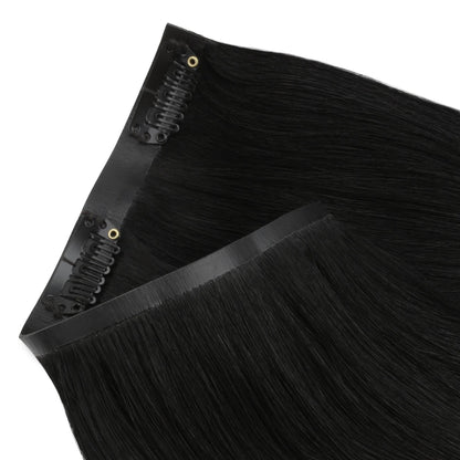 Jet Black Seamless Clip-ins - GLAMIRA HAIR BEAUTY