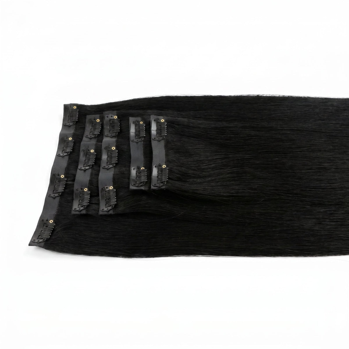 Jet Black Seamless Clip-ins - GLAMIRA HAIR BEAUTY