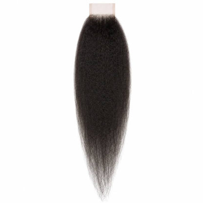 Kinky Straight 2x6 HD Lace Closure - GLAMIRA HAIR BEAUTY