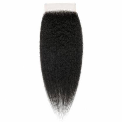 Kinky Straight 5x5 HD Lace Closure - GLAMIRA HAIR BEAUTY