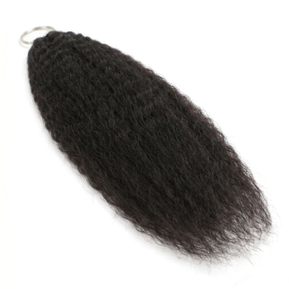 20" Kinky Straight Feather Crochet