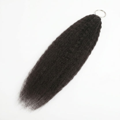 20" Kinky Straight Feather Crochet