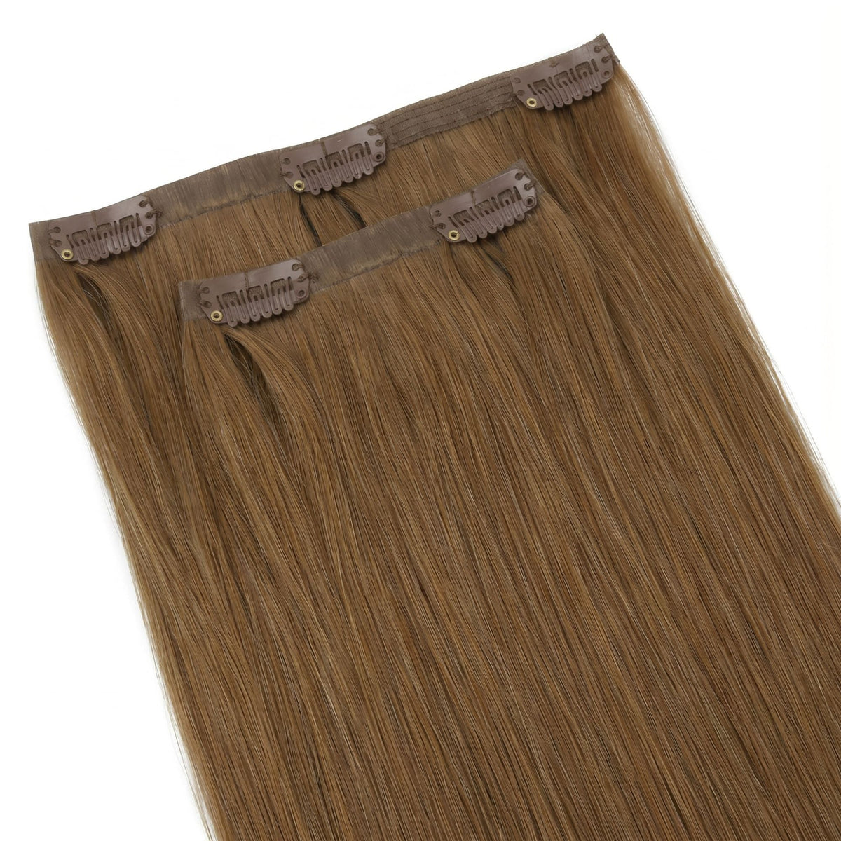 Medium Chestnut Brown Seamless Clip-ins - GLAMIRA HAIR BEAUTY