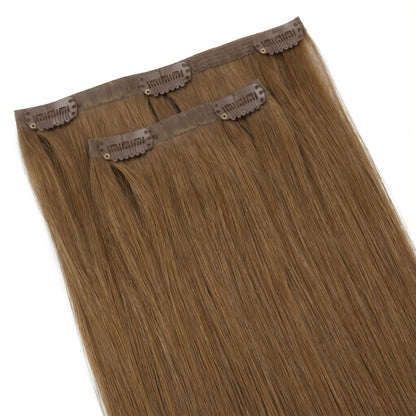 Medium Chestnut Brown Seamless Clip-ins - GLAMIRA HAIR BEAUTY