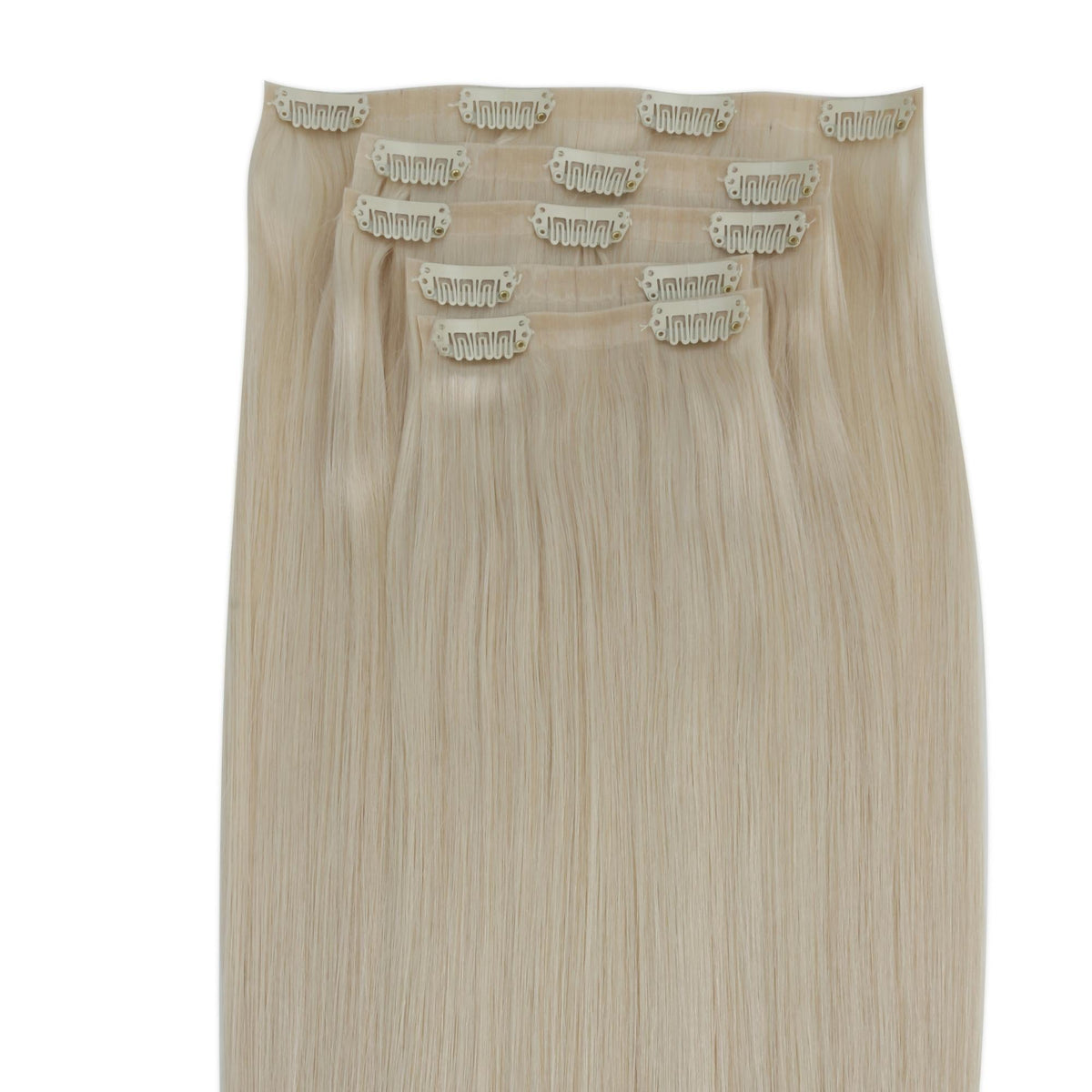 Platinum Blonde Seamless Clip-ins - GLAMIRA HAIR BEAUTY