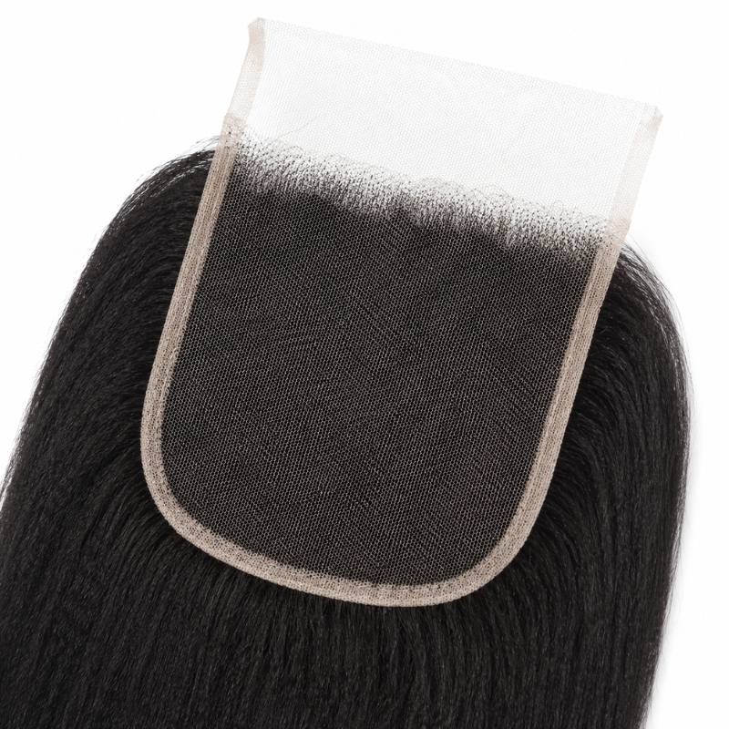 Yaki Straight 4x4 Transparent Lace Closure - GLAMIRA HAIR BEAUTY