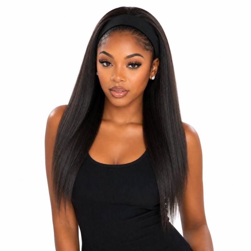 Yaki Straight Headband Wig - GLAMIRA HAIR BEAUTY