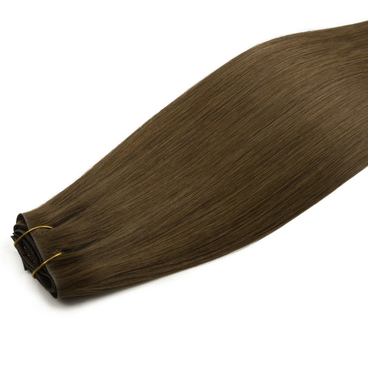 Chocolate Brown Invisible Clip-ins - GLAMIRA HAIR BEAUTY