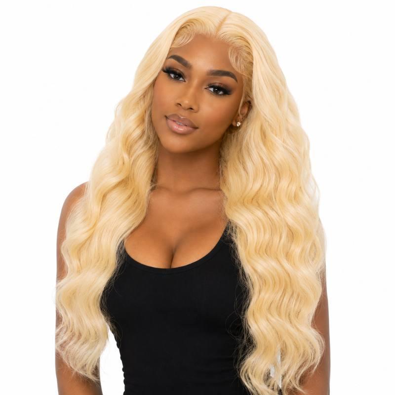 Blonde Body Wave Transparent Full Lace Wig - GLAMIRA HAIR BEAUTY