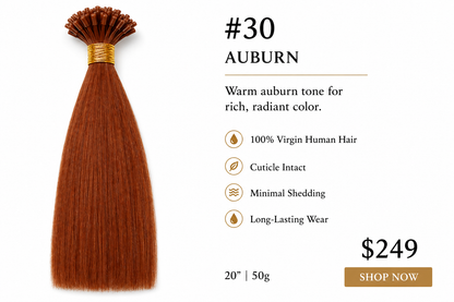 20” #30 Auburn Hair Extensions